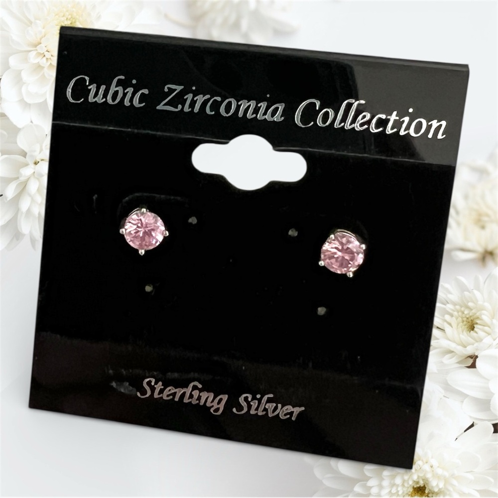 Pink Stud Earrings
